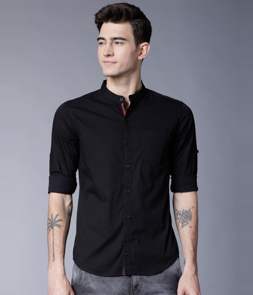 Black Collar Shirt - Buy Black Collar Shirt online in India