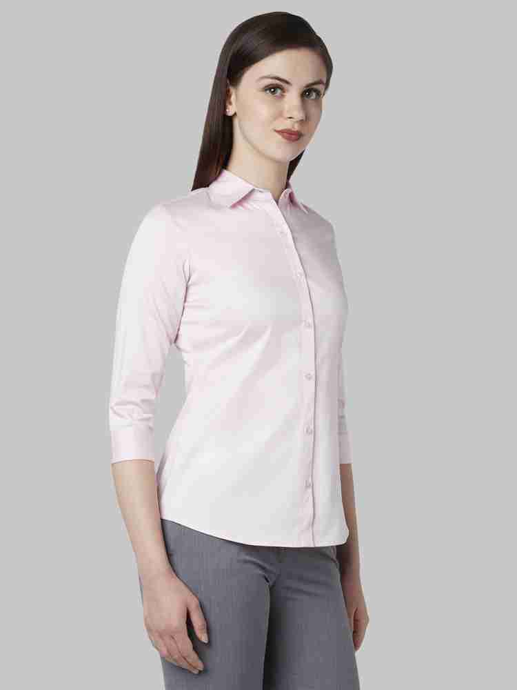 PARK AVENUE Women Solid Formal Pink Shirt Buy PARK AVENUE Women