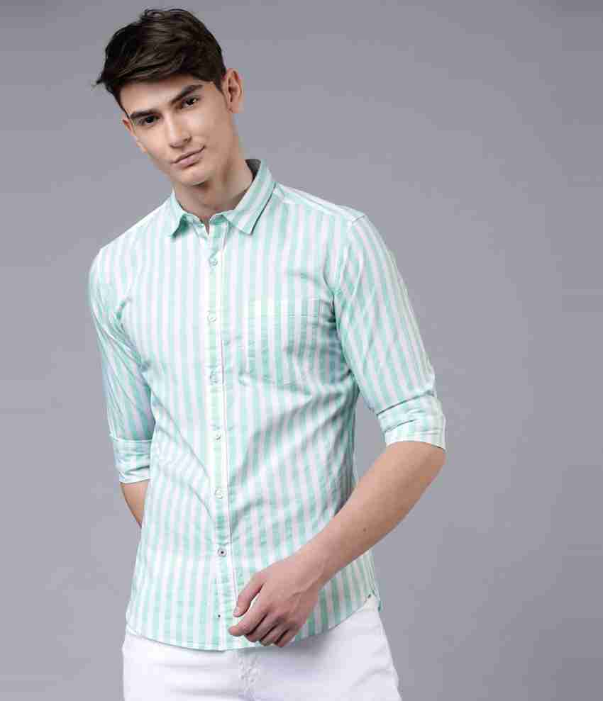 HIGHLANDER Men Printed Casual White Light Green Shirt Buy HIGHLANDER Men Printed Casual White Light Green Shirt Online at Best Prices in India Flipkart