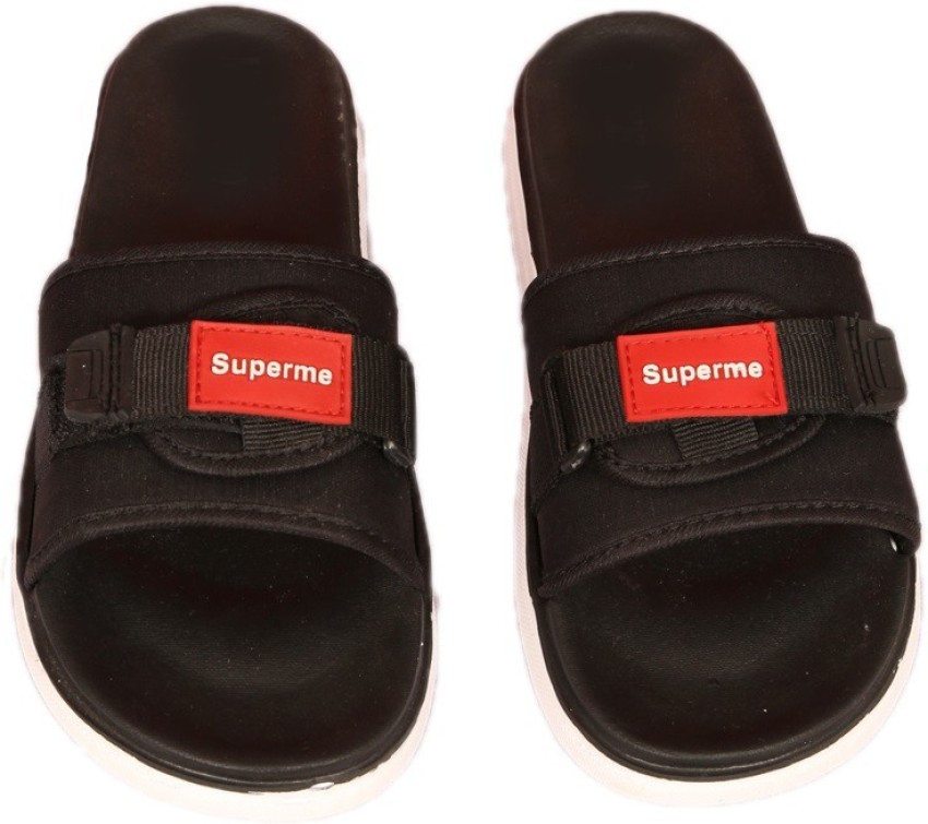 superme Men Men s Slippers Black Slippers Buy superme Men Men s