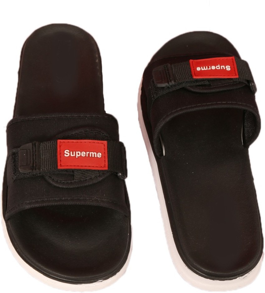 superme Men Men s Slippers Black Slippers Buy superme Men Men s