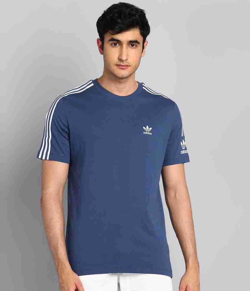 ADIDAS ORIGINALS Solid Men Round Neck Dark Blue T Shirt Buy ADIDAS ORIGINALS Solid Men Round Neck Dark Blue T Shirt Online at Best Prices in India Flipkart