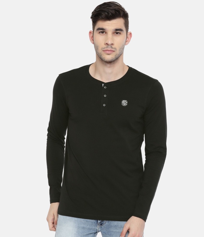 spykar henley t shirt