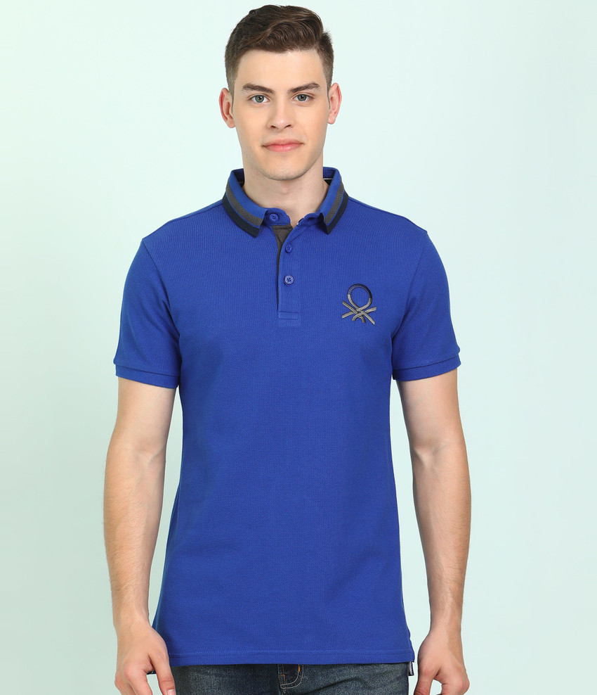 United Colors of Benetton Self Design Men Polo Neck Blue T Shirt Buy United Colors of Benetton Self Design Men Polo Neck Blue T Shirt Online at Best Prices in India Flipkart