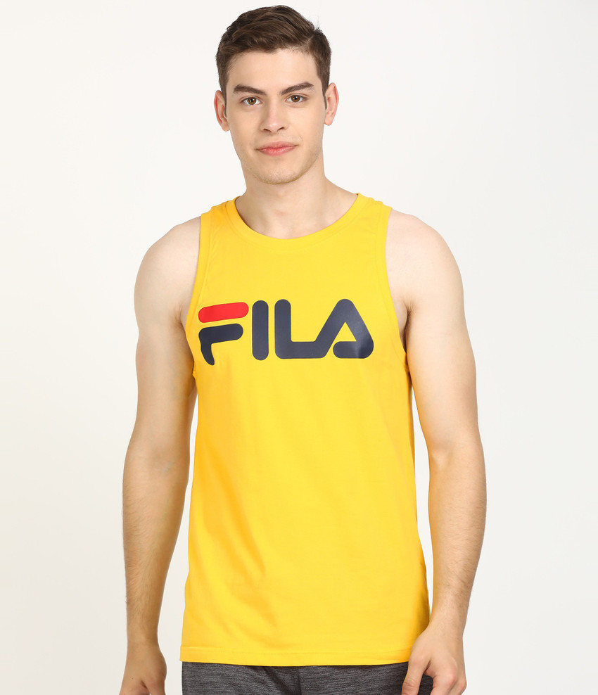 Fila shirt yellow shop