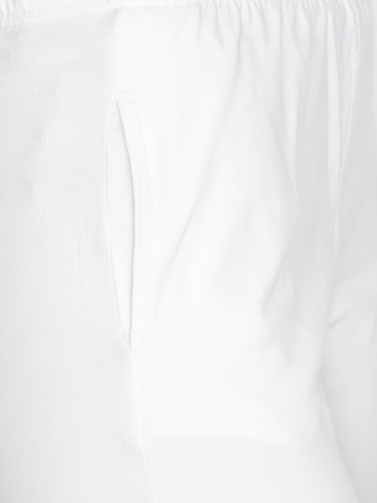Lyra Slim Fit Women White Trousers - Buy Lyra Slim Fit Women White