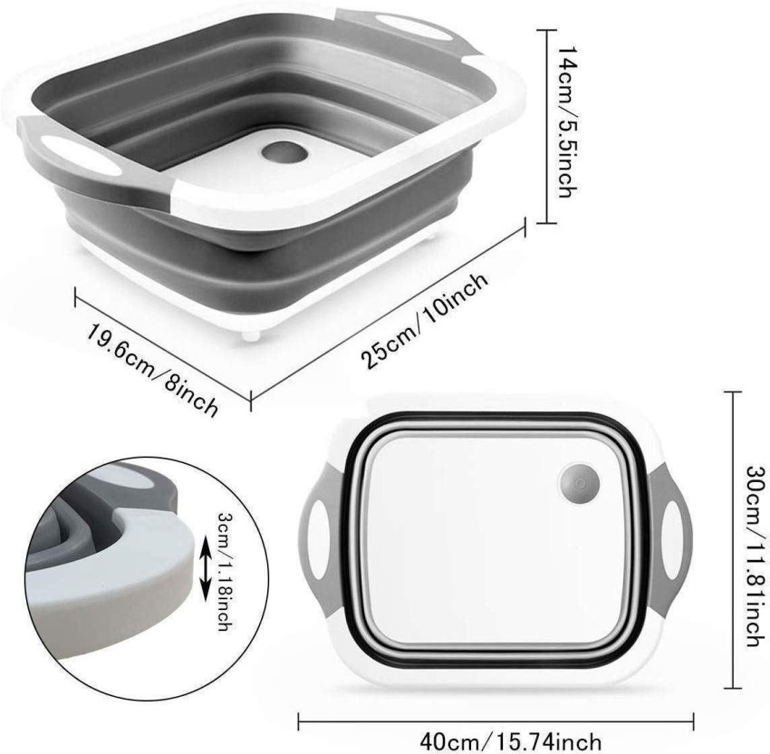 Foldable Cutting Board, Portable Plastic Chopping Board, Can Be