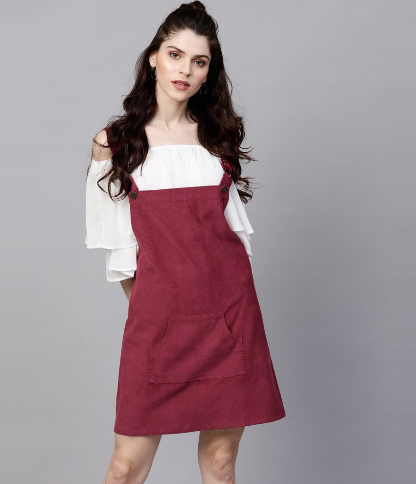 Maroon pinafore 2024