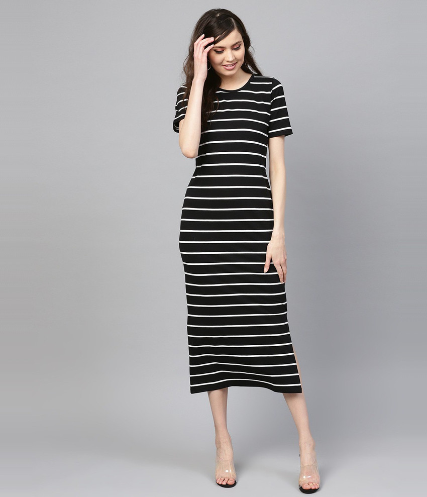 SASSAFRAS Women Sheath White Black Dress Buy SASSAFRAS Women Sheath White Black Dress Online at Best Prices in India Flipkart