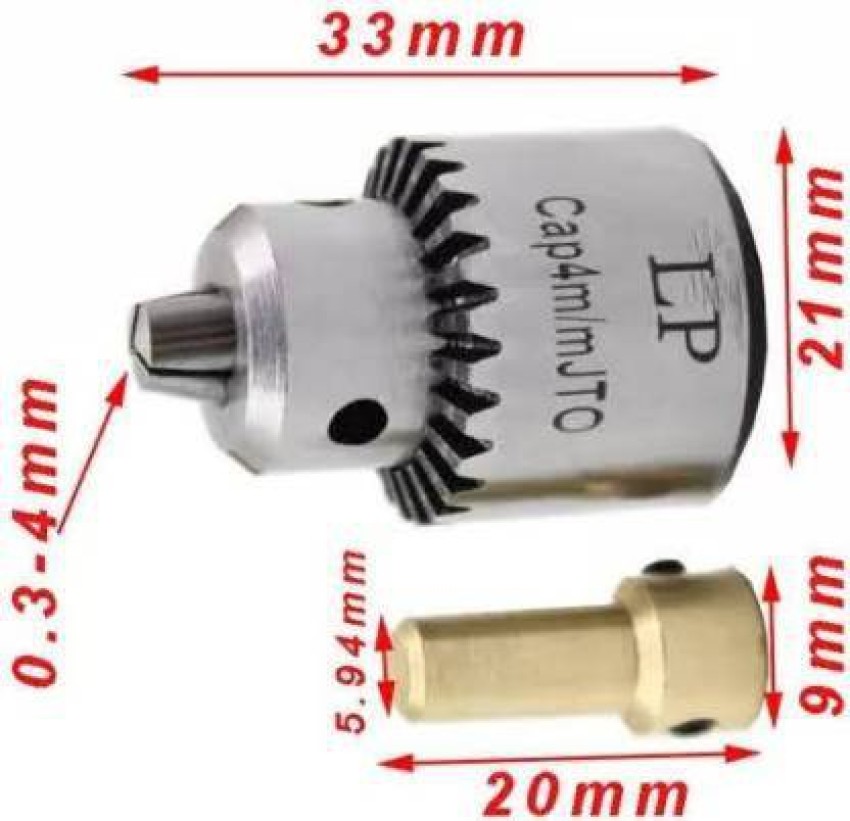 Tulsway Electric Drill Grinding Mini Drill Chuck Key Keyless Drill Chucks  0.3-4mm Capacity Range W/ 3.17mm Shaft Connecting Rod Price in India - Buy  Tulsway Electric Drill Grinding Mini Drill Chuck Key