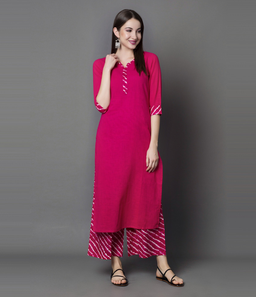 flipkart kurtis with palazzo