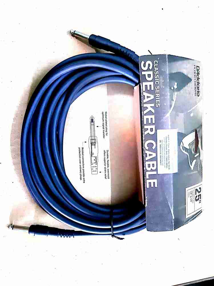 Priyanka Musical Planet Waves PW-CSPK-25 Classic Speaker Cable Double  Angled TS Patch Cable Price in India - Buy Priyanka Musical Planet Waves  PW-CSPK-25 Classic Speaker Cable Double Angled TS Patch Cable online