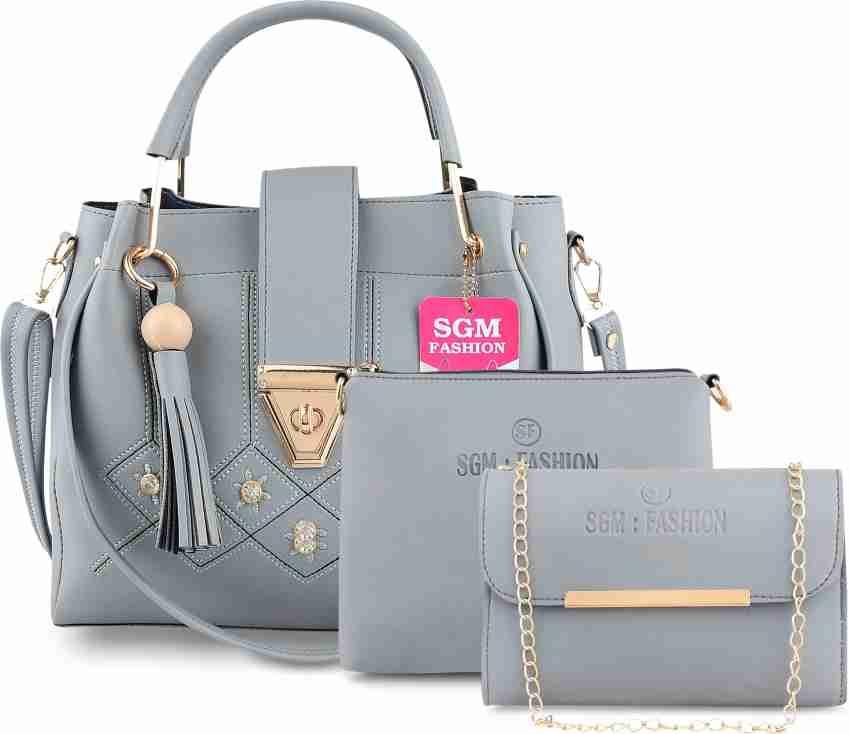 SGM Fashion Women Grey Shoulder Bag