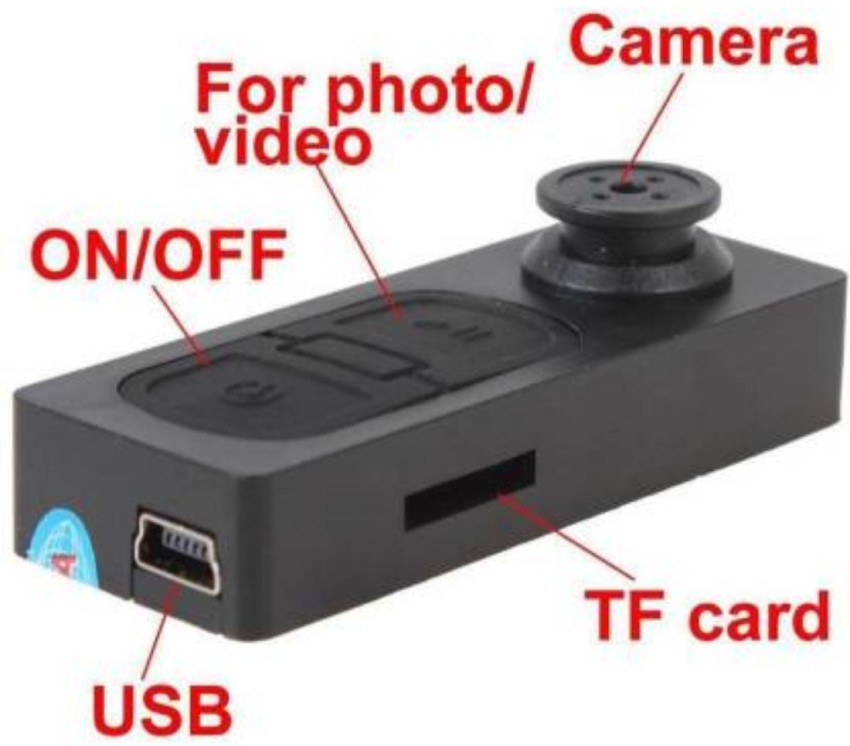 Cam 360 hd mini dvr button store pinhole spy hidden video recorder camera