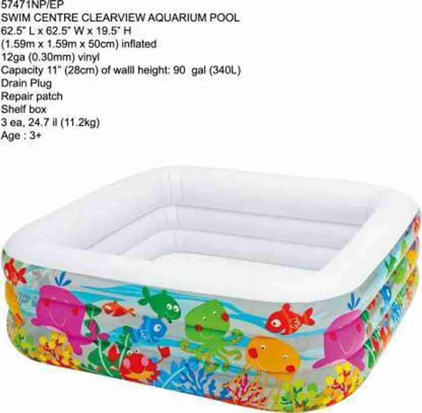 Intex swim center 2025 clearview aquarium inflatable pool