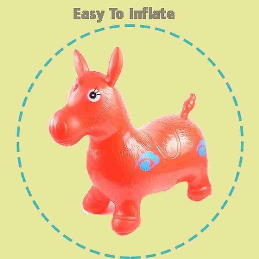 Space bouncy orange toy for riding on sales