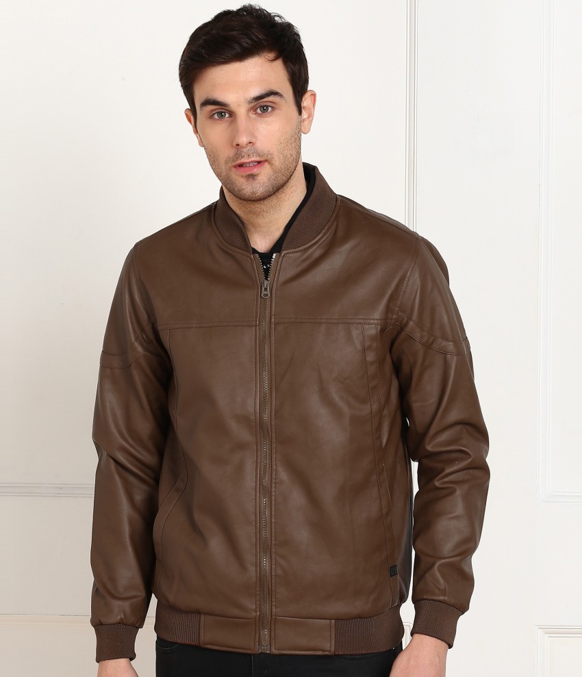 Buy Leather Bomber Jacket Online In India -  India