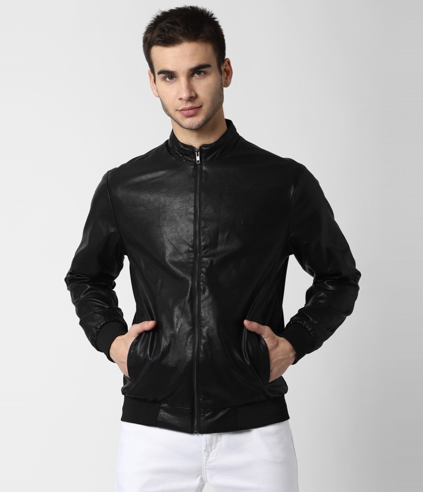 Buy Mens Leather Bomber Jacket Online In India -  India