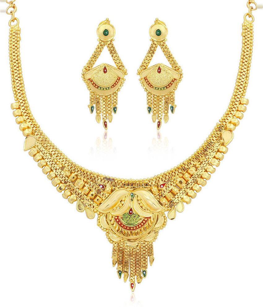 Sukkhi Alloy Gold plated Gold Jewellery Set Price in India Buy