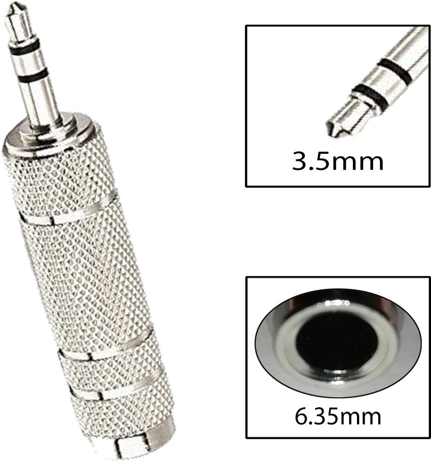 CONVERTIDOR JACK 3.5mm A PLUG 6.5mm STEREO