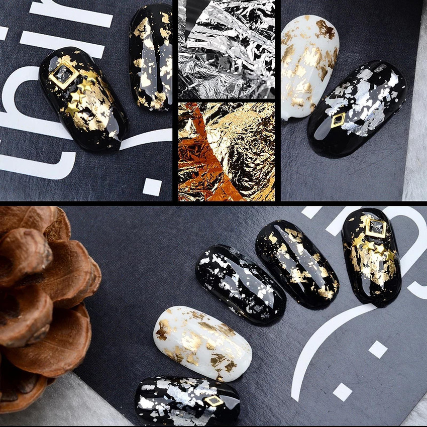 Christmas Holographic Transparent Nail Foil Paper Nail Art