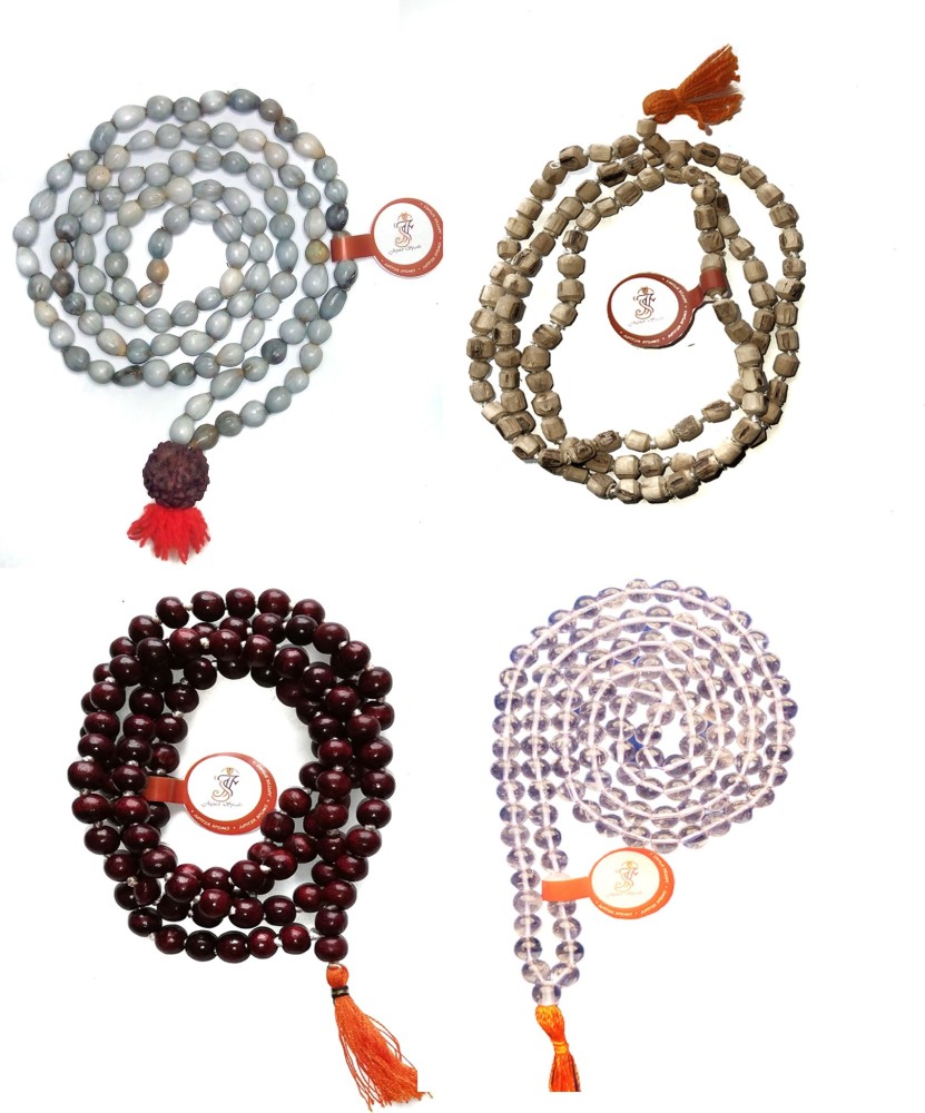 Top Trends Rosary Lal Chandan Mala 108+1 Beads with Jap mala Bag