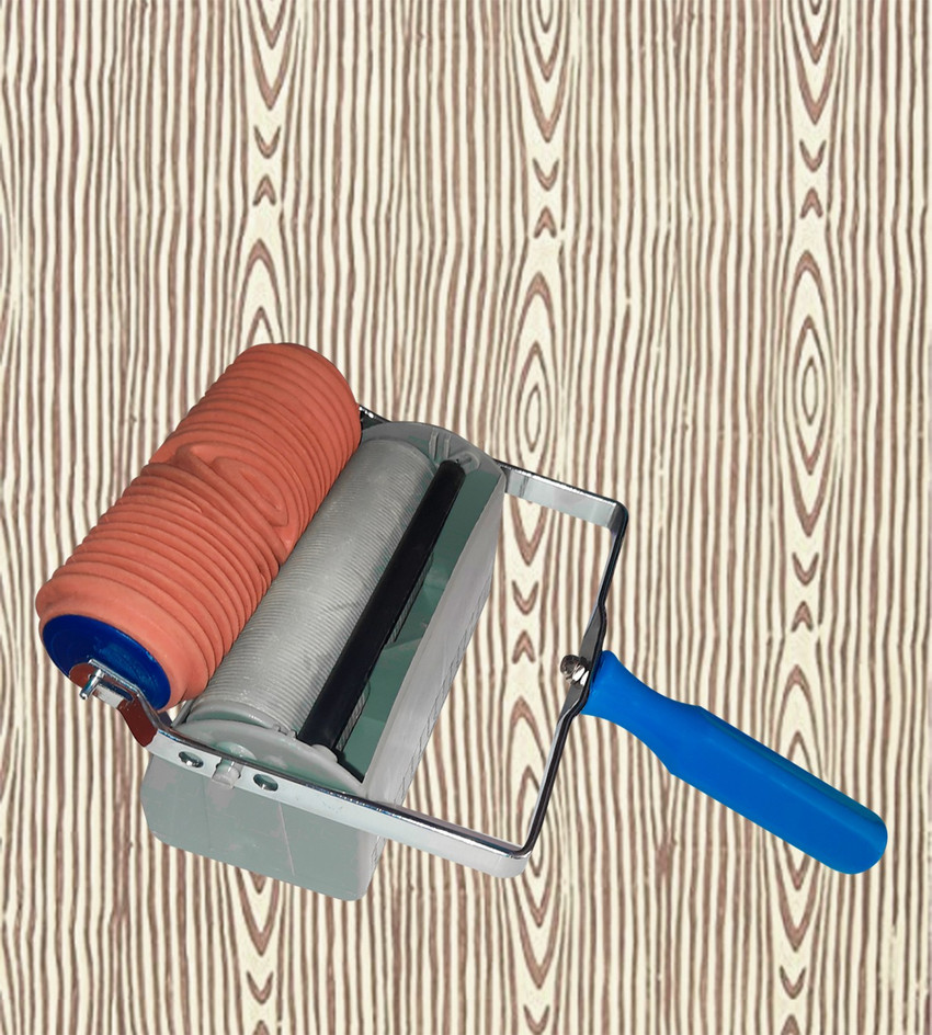 Wood grain 2025 stencil roller