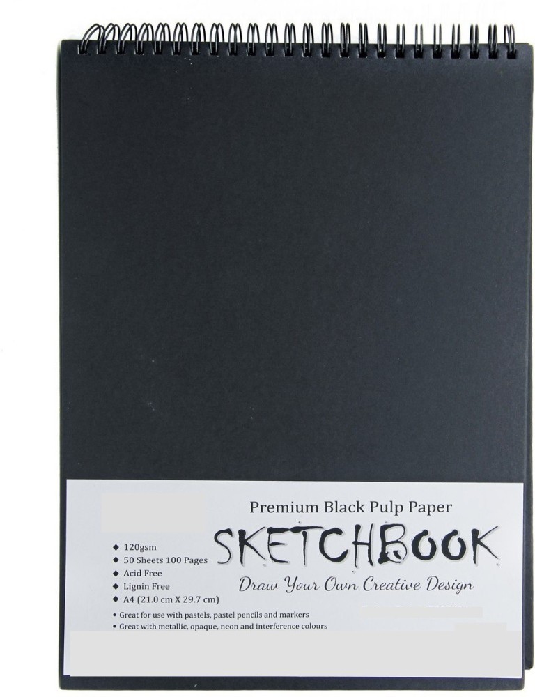 Mont Marte Sketch Pad Black Paper A3 140gsm 25 Sheet  Alsharq Book Store
