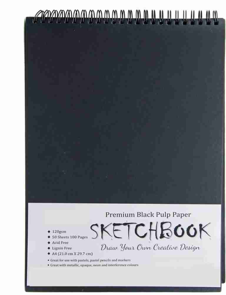 Black Paper Sketchbook: Blank Drawing Book for Kids and Adults 108 Pages XL  size 8.5 x 11 Notebook, Journa (Midnight Edition): Sketchbook for Kids,  Easy Art: 9781981179046: : Books