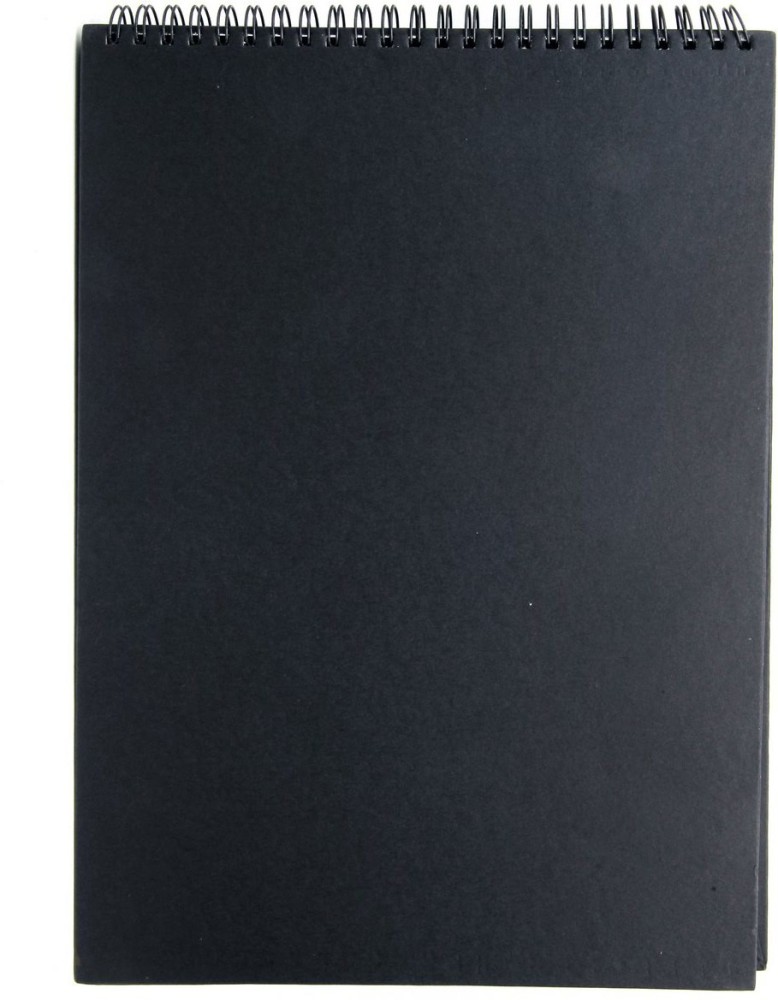 ARTRACK Black Paper Cover Sketchbook Drawing Pad Acid Free 100 Gram A4  240 Pages 120 Sheets Sketch Pad Price in India  Buy ARTRACK Black Paper  Cover Sketchbook Drawing Pad Acid Free