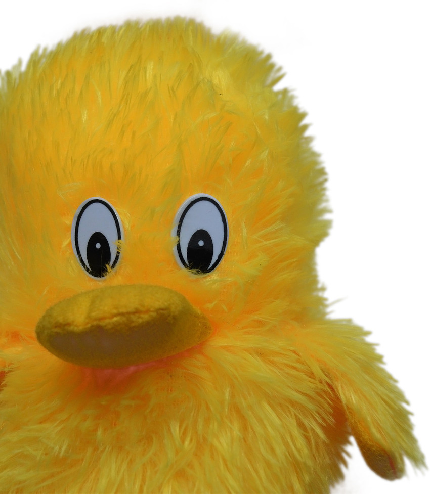 BIRDWING Soft Fluffy Yellow Duck Toy for Kids Birthday Presents