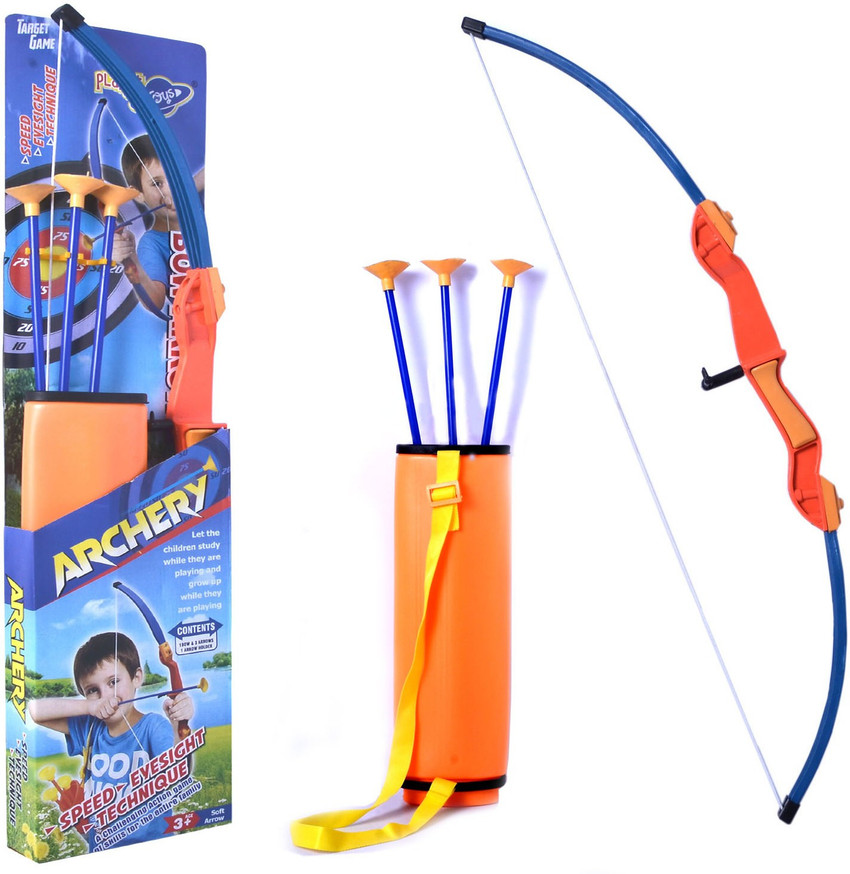 Planet of Toys Super Archery Bow And Arrow Set For Kids With 3
