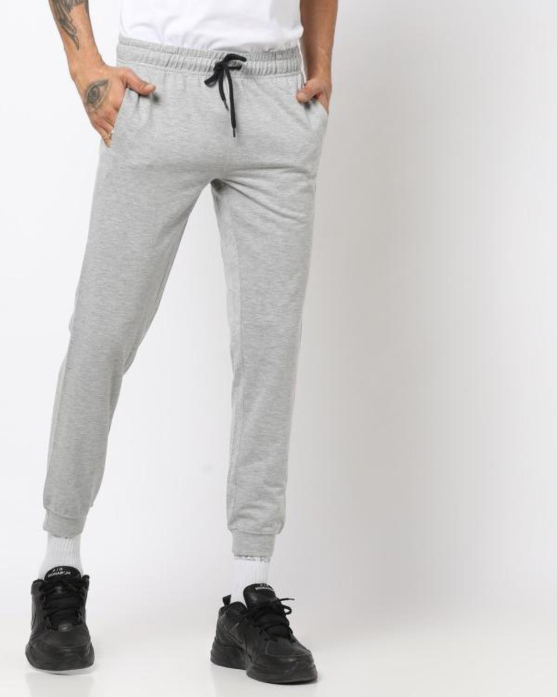 TEAMSPIRIT Solid Men Grey Track Pants - Buy TEAMSPIRIT Solid Men Grey Track Pants  Online at Best Prices in India