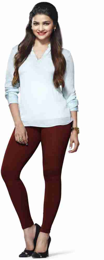 Cotton Straight Fit Lux Lyra Ankle Length Leggings, Size: Free