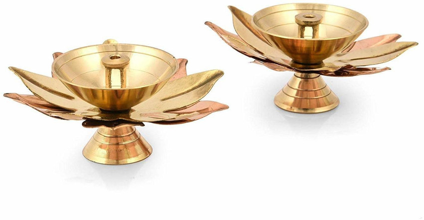 Flipkart SmartBuy Akhand Diya for Pooja Oil Lamp Kamal Lotus Shape