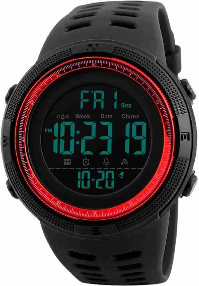 SKMEI Digital Watch For Men Buy SKMEI Digital Watch For Men 1251 Red Chronograph Digital Online at Best Prices in India Flipkart