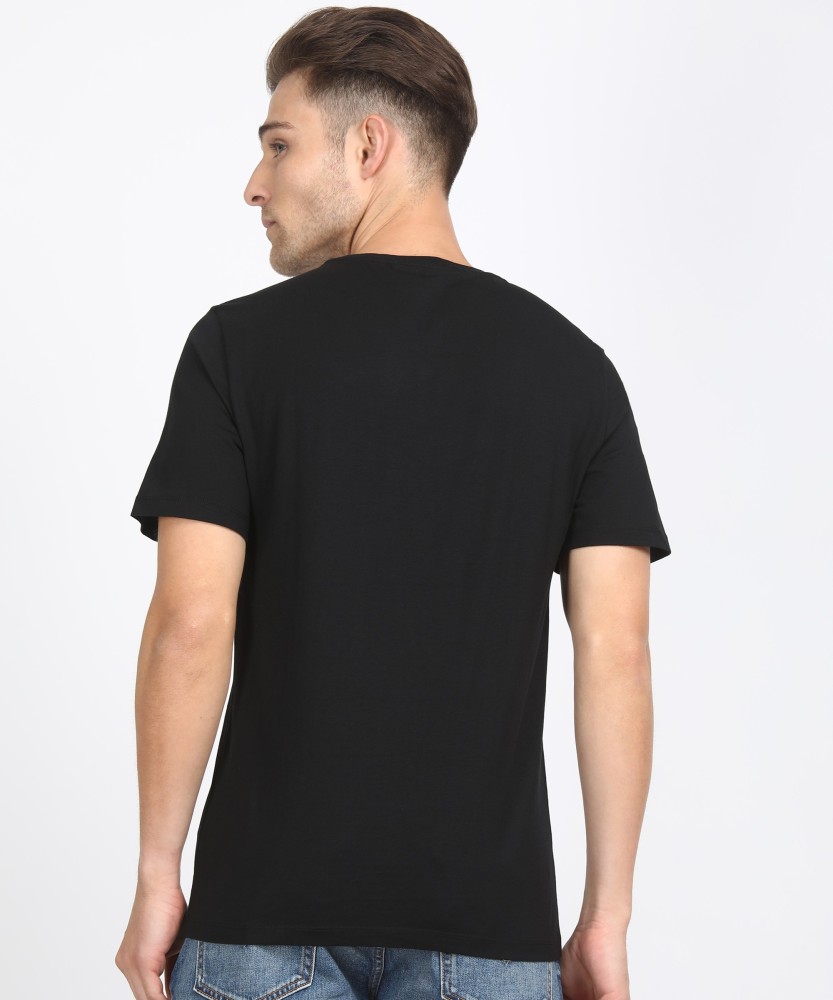 Calvin Klein Jeans Printed Men Round Neck Black T-Shirt - Buy Calvin Klein  Jeans Printed Men Round Neck Black T-Shirt Online at Best Prices in India