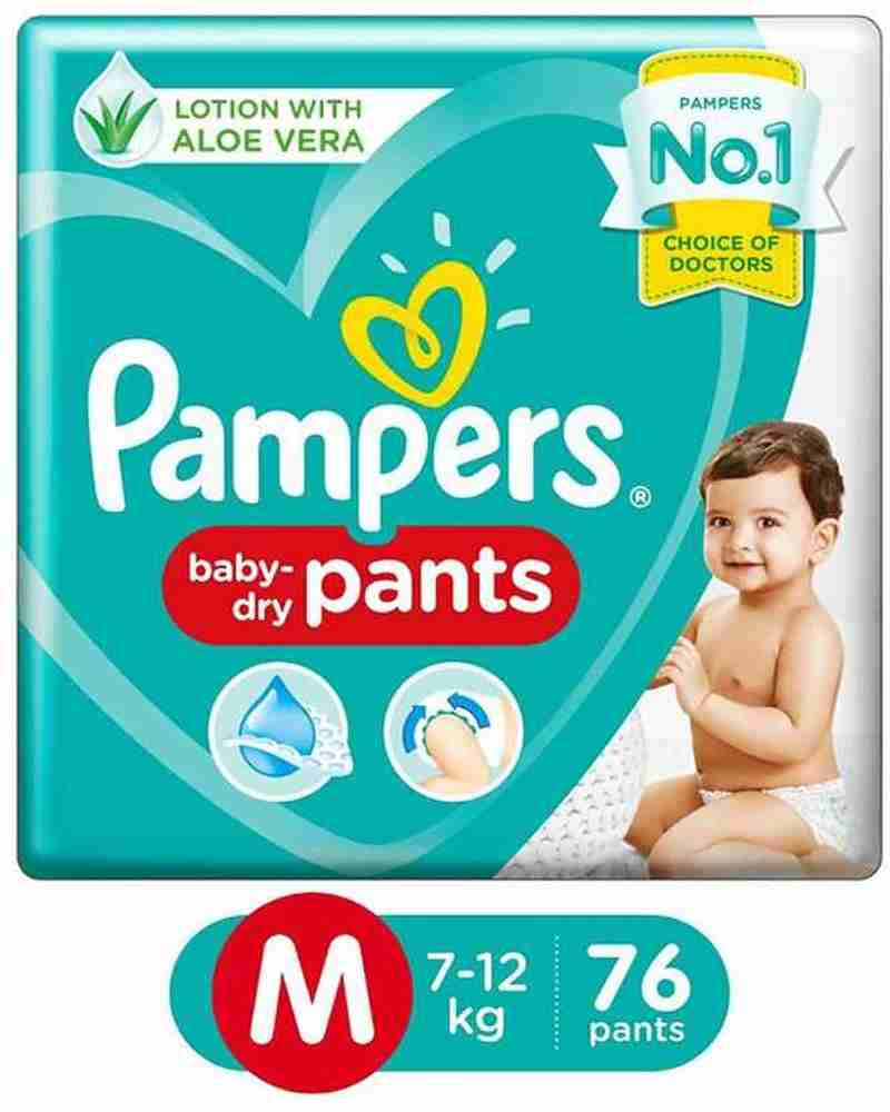 Pampers m cheap size 76