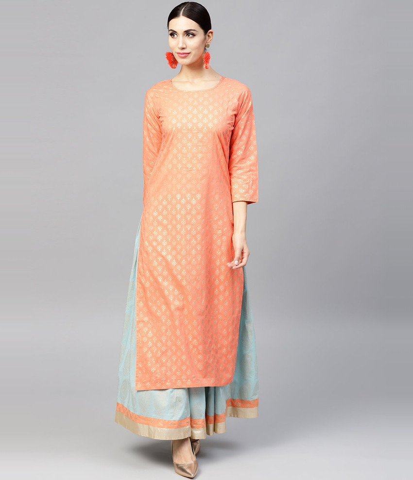 Kurti with skirt flipkart best sale
