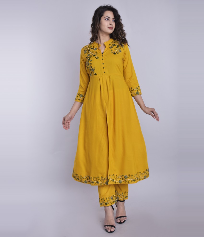 Yellow kurtis sale in flipkart