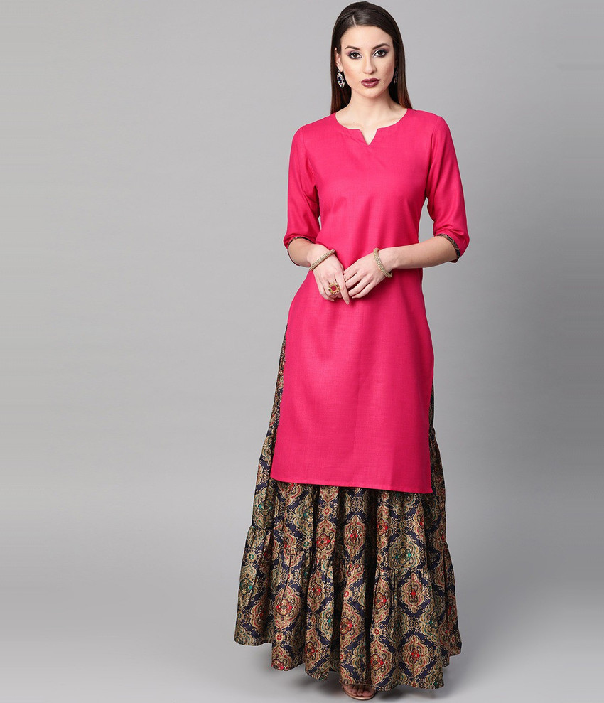 Flipkart kurti store with skirt