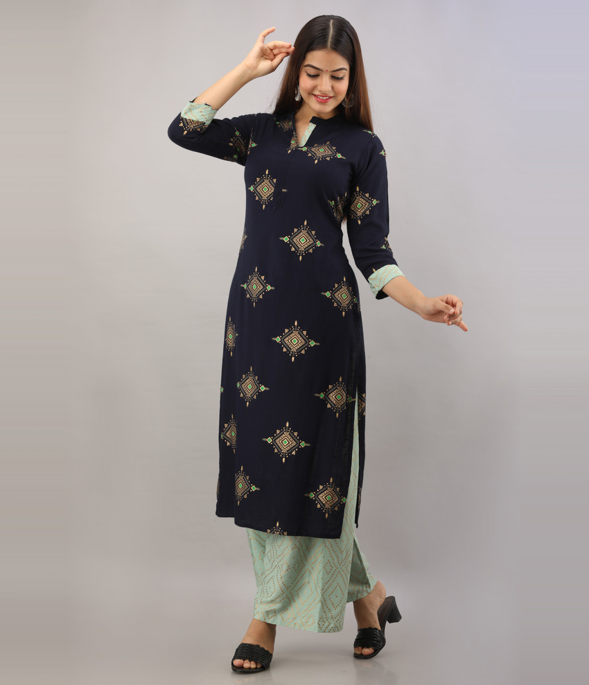 AJAYCREATIONS Women Kurta Palazzo Set Buy AJAYCREATIONS Women