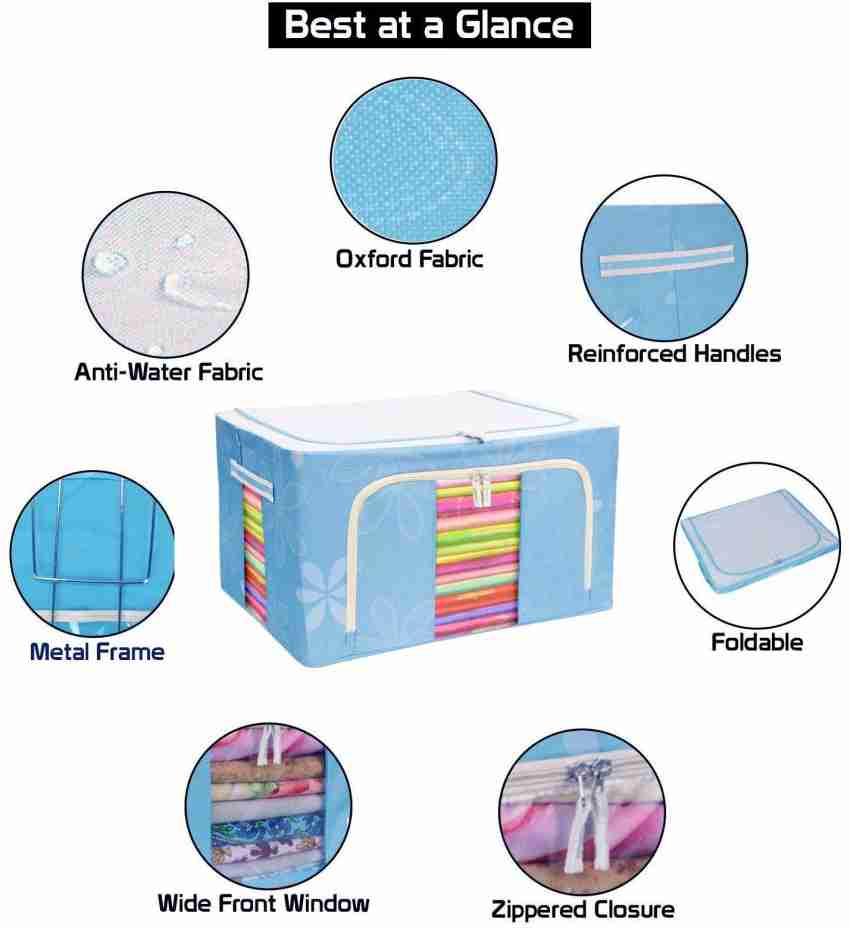 Buy Afflatus Storage Bags for Clothes Large Cloth Storage Box Saree  Organisers Storage for Wardrobe Storage Bag Storage Boxes for Clothes Cloth Storage  Bag Blanket Storage Bags 24 L Online at Best