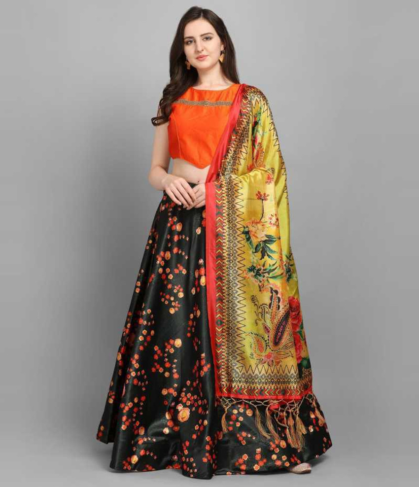 Flipkart discount black lehenga