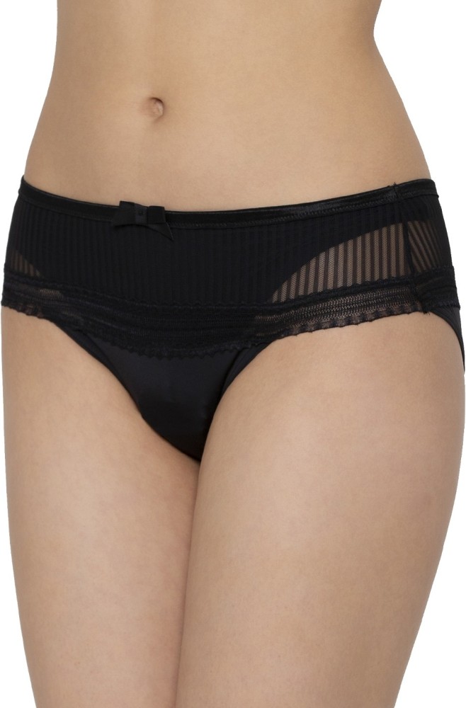 Triumph Medium Rise Full Coverage Hipster Panty - Black