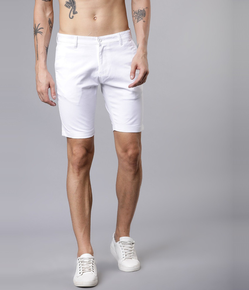 White chino shorts for men sales