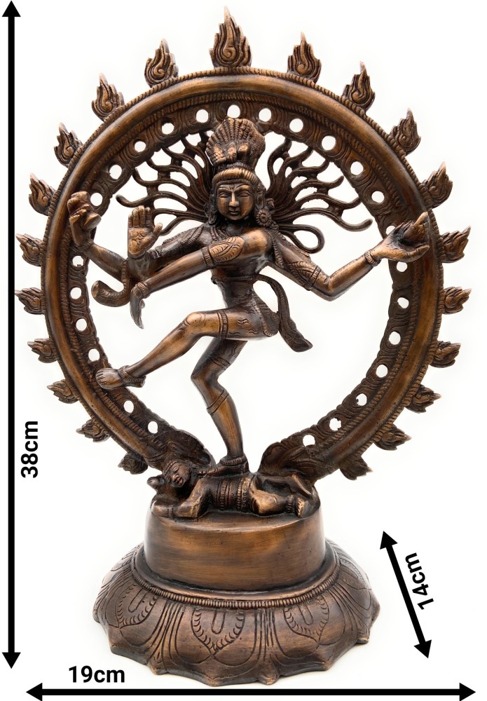 Lord Natarajar Brass Statue Inches 38 -  - Brass Antique  Collections