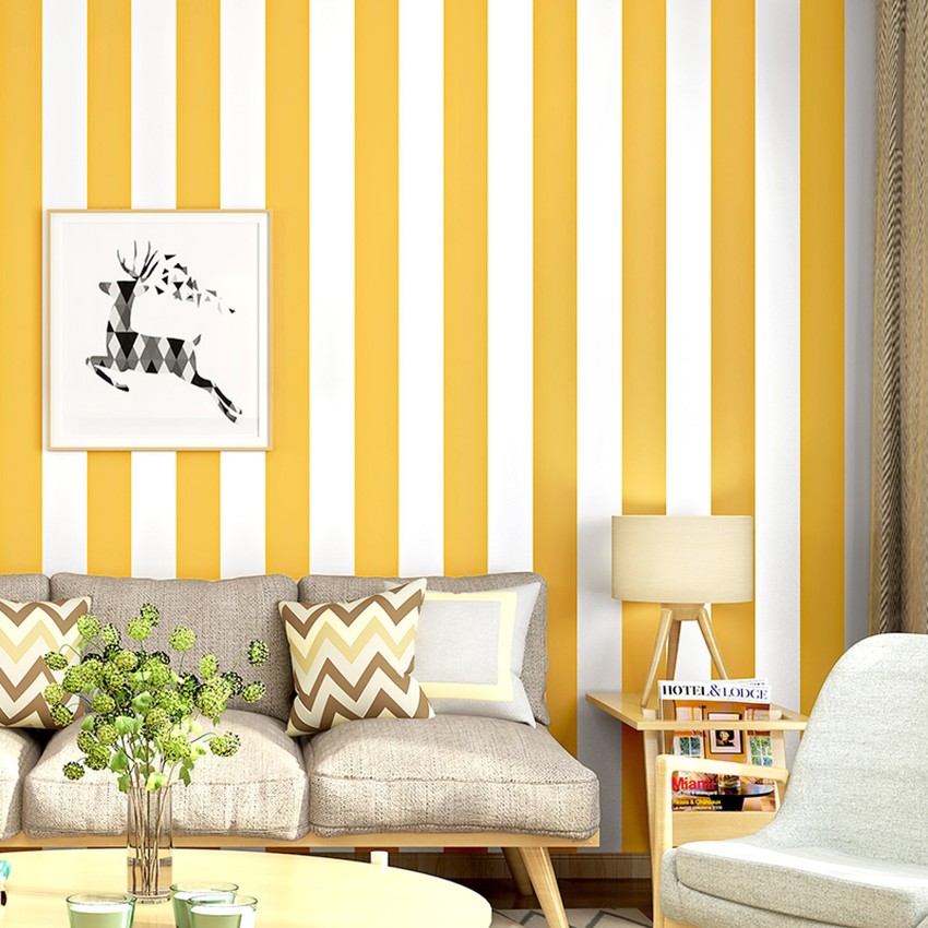 Thin pantone vertical stripes Wallpaper  TenStickers