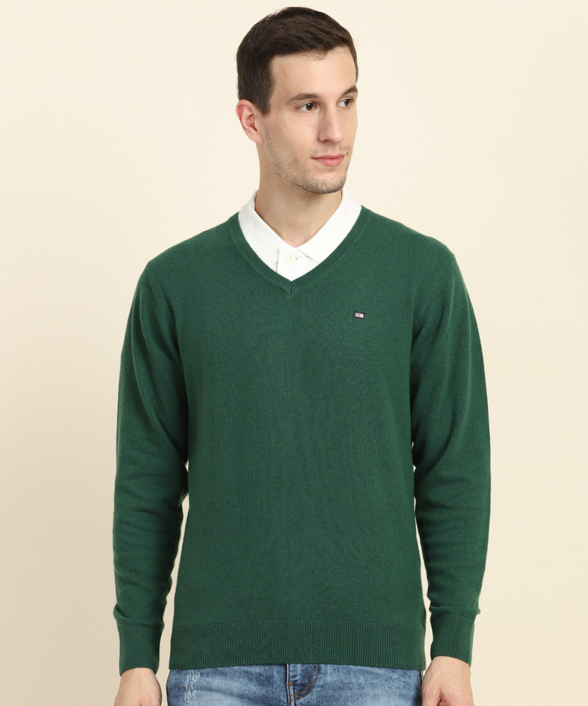 Arrow Sport Solid V Neck Casual Men Green Sweater Buy Arrow Sport Solid V Neck Casual Men Green Sweater Online at Best Prices in India Flipkart