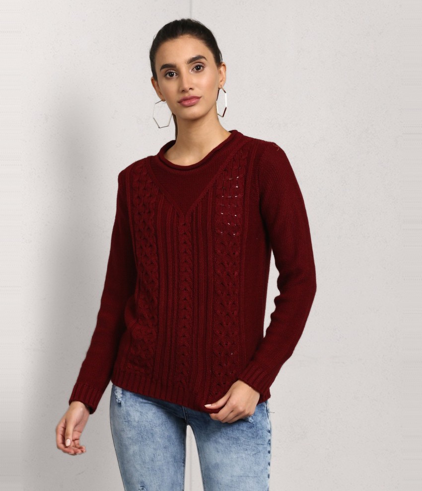 Maroon shop sweater women's